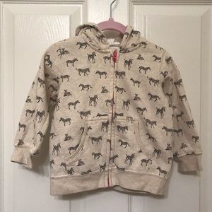 H&M zip up hooded sweatshirt